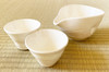 Shigaraki yaki Japanese Sake Cup Bottle White Shiro Kumo Made in japan set of 3
