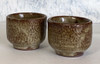 Shigaraki yaki Pottery Japanese Sake Cup IORI Yohen Made in japan set of 2