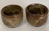 Shigaraki yaki Pottery Japanese Sake Cup IORI Yohen Made in japan set of 2