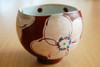 Kutani Japanese Ippuku Tea Bowl Cup Yunomi Chawan Flower Red Handpaint Japan