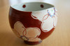 Kutani Japanese Ippuku Tea Bowl Cup Yunomi Chawan Flower Red Handpaint Japan