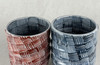 Yunomi Kyo Kiyomizu yaki porcelain Japanese tea cup set Sometsuke Akae Ajiro