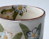 Yunomi Kyo Kiyomizu yaki Japanese pottery tea cup Hanakiko Narcissus Flower