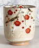 Yunomi Kyo Kiyomizu yaki Japanese pottery tea cup Hanakiko Plum Flower Japan