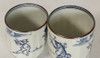 Yunomi Kyo Kiyomizu yaki porcelain Japanese tea cup set Kozan-ji Choju Giga