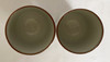 Yunomi Kyo Kiyomizu yaki porcelain Japanese tea cup set Some Aka Emaki