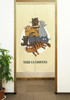 Noren Tapestry Japanese Hanging curtain Cat Neko Japan Lot of Cat Yellow Japan