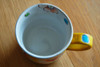 Kutani yaki Mug Tea Coffee Soup Cup Handpaint Yellow Flower Urara Japan