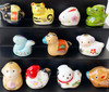 Zodiac Chinese fortune Japanese pottery Cute 4 stage New year ornaments Japan