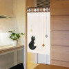 Noren Tapestry Japanese Hanging curtain Cat Neko Japan Black Cat diamond Japan