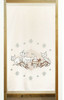 Noren Tapestry Japanese Hanging door curtain Cat Neko Japan 6 Cats Ecru Japan