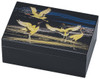 Yamanaka Urushi Japanese Lacquer Accessory Box Petit Elegant Crane Japan