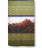 Noren Tapestry Hang door curtain Hokusai GreenRainstorm Beneath the Summit Japan