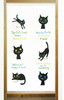 Noren Tapestry Japanese Hanging door curtain Cat Motif Japan Black Cat 6 Japan