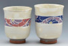 Yunomi Kyo Kiyomizu yaki ware Japanese tea cup set japan Chints sarasa japan