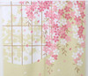 JAPANESE Noren Curtain SAKURA cherry blossom and black cat CAWAII made in japan