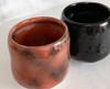 Yunomi Kyo Kiyomizu yaki ware Japanese tea cup set japan Kuro Aka Raku Red Black