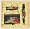 Maki-e Urushi Japanese Stationary set Fuji motif Pen Card Case USB Drive Japan