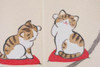 Noren Japanese hanging scroll curtain Lucky Cat Maneki Neko 85x150cm