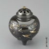 Koro Japanese Bronze Incense burner Takaoka Saishiki Tsubame Swallow Japan