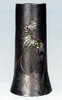 Kaki Japanese Flower Vase Takaoka Metalcraft Takashi Omori Fruit motif Japan