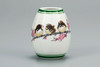 Kutani yaki porcelain Japanese Flower Vase sparrow Suzume Bird Nakayoshi Japan