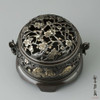 Koro Japanese Bronze Incense burner Takaoka Fukutoku Gold Silver Japan