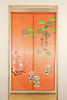 Noren Japanese hanging curtain Matsu Ume Maneki neko lucky cat from japan