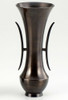 Flower Vase Takaoka Bronze Kaki Japan Mikoto Handle Ikebana Ikenobo Japan