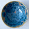 Japanese Chawan Rice Bowl Kyo Kiyomizu yaki ware Crystal glaze Ash Blue Japan