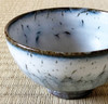 Pair Japanese Chawan Rice Bowl Kyo Kiyomizu yaki ware White Kairagi Japan