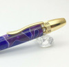 Gifu Swarovski Ring Top Acrylic Pen Japanese Ballpoint pen Purple Japan