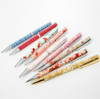 Gifu Mino Washi paper Japanese Ballpoint pen Kinpaku Gold Sakura Check Japan