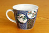 Kutani yaki porcelain Mug Coffee Tea Cup Seiko Kiln Old Kutani Style Maru Japan