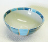 Rice Bowl Japanese chawan Arita Hasami porcelain ware Tokusa Stripe Blue Japan