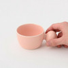 PiPi Hakusan porcelain Arita Hasami yaki ware Pink Mug Tea Cup Egg handle Japan