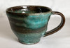 Shigaraki yaki Japanese Pottery Mug Coffee Tea cup Blue Sky Soten w30604 Japan