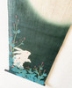 Kyoto Hangin scroll Kakejiku Tapestry Handpaint Usagi Rabbit Moon Tsukimi Japan