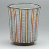 Kyo Kiyomizu Yaki ware Stripe Mishima Yunomi Japanese Green Tea cup S Japan