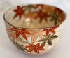 Kyo Kiyomizu Yaki ware Kyoto Autumn Leaves Matcha Japanese Tea Bowl Chawan Japan