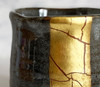 Yunomi Kutani yaki ware Japanese green tea cup Kinpaku Gold foil Line Japan
