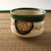 Chawan Mino yaki pottery Japanese Matcha Tea Bowl Small size Oribe style Japan