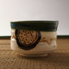 Chawan Mino yaki pottery Japanese Matcha Tea Bowl Small size Oribe style Japan