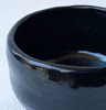 Kyo Kiyomizu yaki ware Japanese matcha bowl Raku yaki Rikyu Fuku Kuro Raku Japan