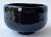 Kyo Kiyomizu yaki ware Japanese matcha bowl Raku yaki Rikyu Fuku Kuro Raku Japan