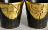 Kutani yaki ware Japanese Shochu Wiskey Sake Cup Set Gold foil KinpakuJapan