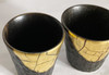 Kutani yaki ware Japanese Shochu Wiskey Sake Cup Set Gold foil KinpakuJapan