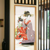 Noren Japanese Door Curtain Ukiyo-e 150*85cm Polyester 2 beautiful woman Japan