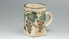 Kyo Kiyomizu yaki ware Japanese Mug Tea Coffee cup Uki Hana Budo Grape Japan