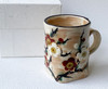 Kyo Kiyomizu yaki ware Japanese Mug Tea Coffee cup Uki Hana Ume Plum Japan